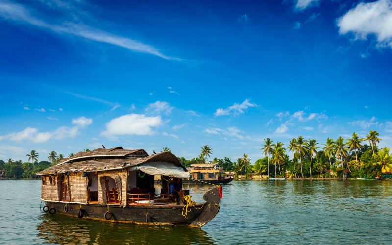 Stagni del Kerala per il relax